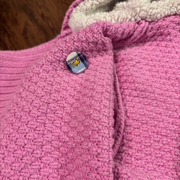 Matilda Jane Pink Knit Hooded Sweater Coat - Size 8 - Picture 7 of 9